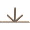 Ekena Millwork Saratoga Smooth Timber Gable Bracket, Douglas Fir, 108"W x 72"H x 3 1/2"D x 5 1/2"F, 16/12 Pitch GBW108X72X0406SAR00SDF - alternate 2